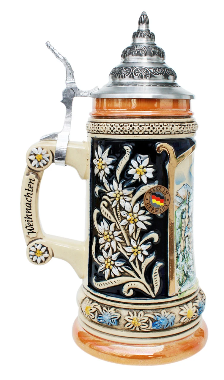 Neuschwanstein In Winter Christmas Beer Stein 4 Neuschwanstein In Winter Christmas Beer Stein - Image 2