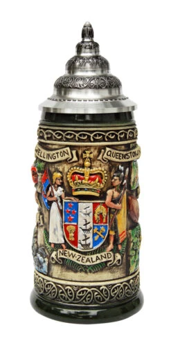 New Zealand Beer Stein Rustic