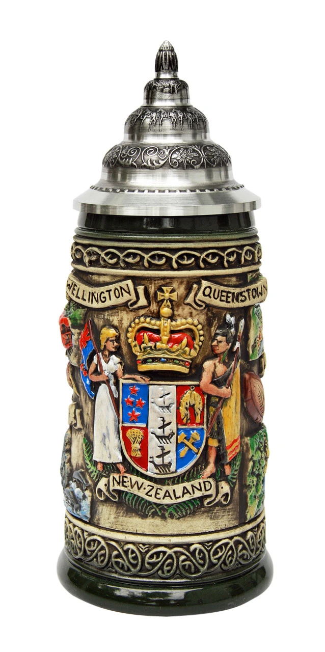 New Zealand Beer Stein Rustic 3 New Zealand Beer Stein Rustic