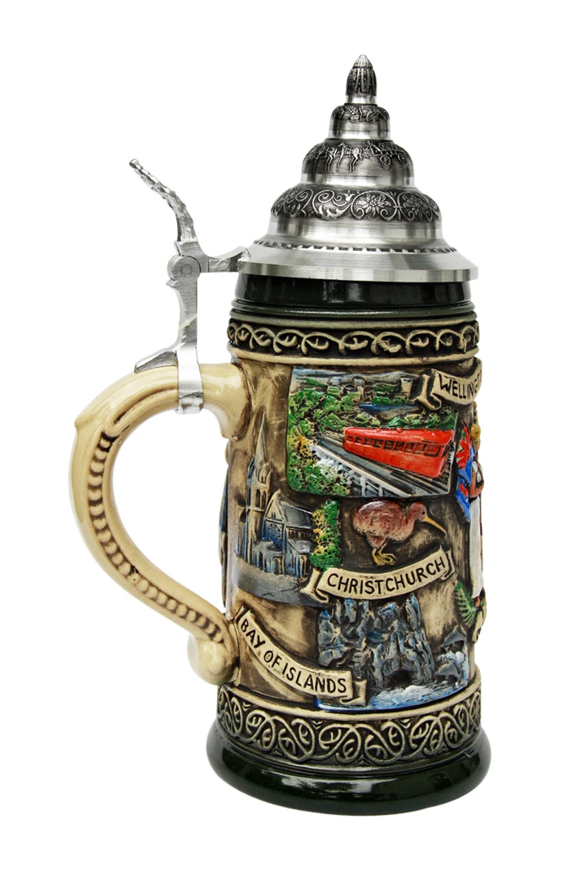 New Zealand Beer Stein Rustic 4 New Zealand Beer Stein Rustic - Image 2