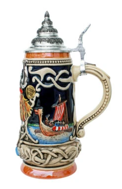 Norseman Viking Beer Stein 7 Norseman Viking Beer Stein -Beer Stein Store Norseman Viking Leif Erikssen Beer Stein RS SM 09537.1401398292