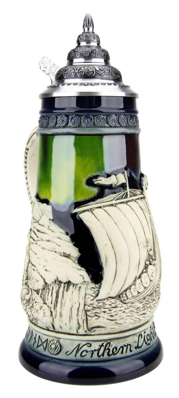 Northern Lights Viking Beer Stein 8 Northern Lights Viking Beer Stein - Image 6
