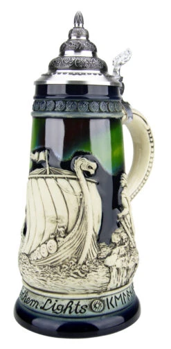 Northern Lights Viking Beer Stein 9 Northern Lights Viking Beer Stein -Beer Stein Store Northern Lights Viking Beer Stein K324 RA SM 13688.1527115086