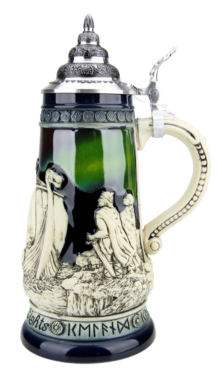 Northern Lights Viking Beer Stein 6 Northern Lights Viking Beer Stein - Image 4
