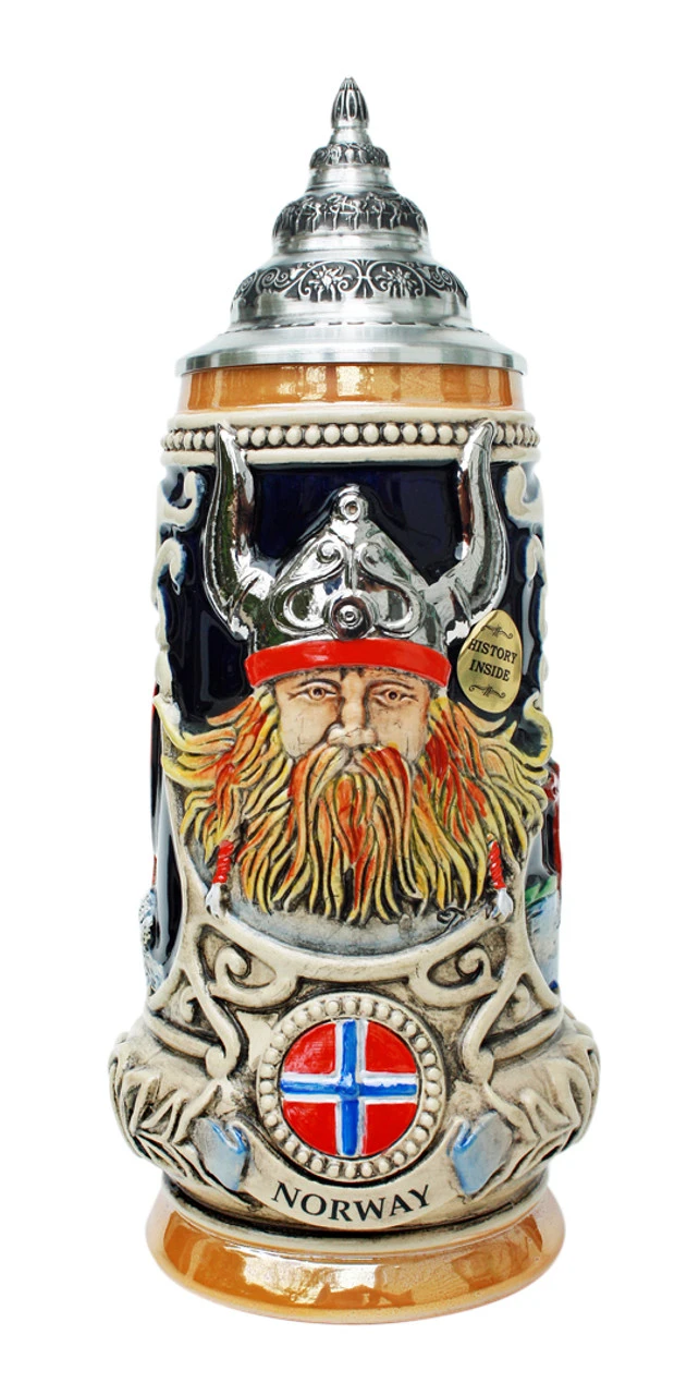 Norway Viking Beer Stein 3 Norway Viking Beer Stein