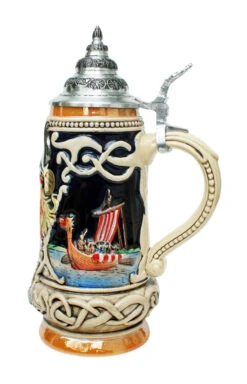 Norway Viking Beer Stein 7 Norway Viking Beer Stein -Beer Stein Store Norway Viking Beer Stein K303VN RS SM 69473.1401398336