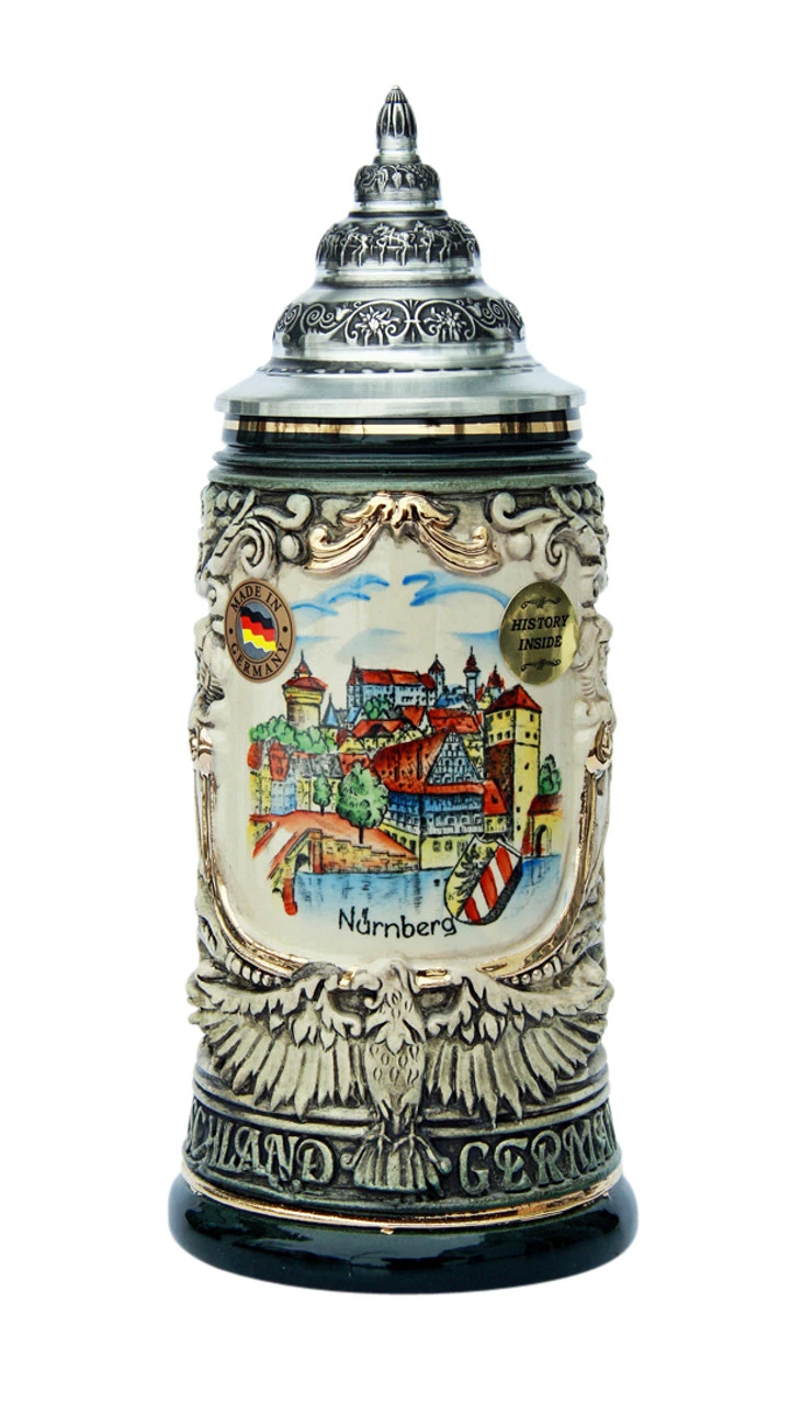 Nuernberg City Skyline Beer Stein 0.4 Liter 3 Nuernberg City Skyline Beer Stein 0.4 Liter