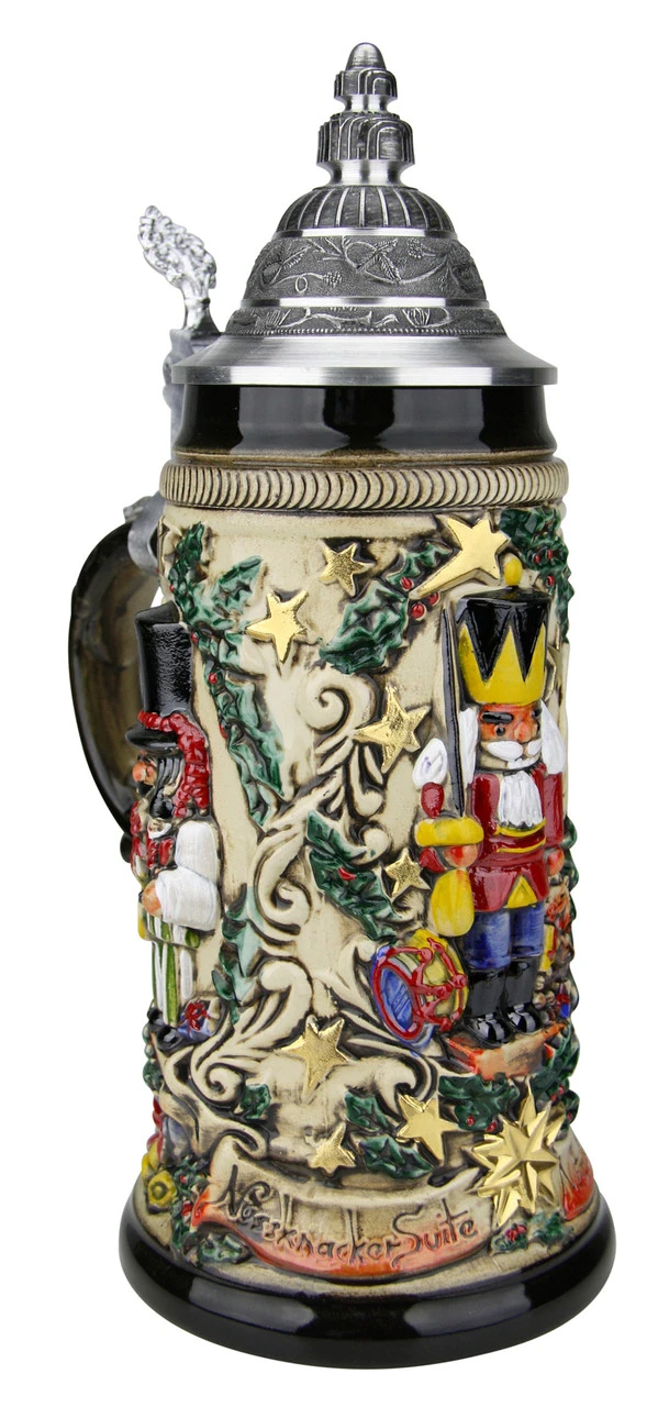 Nutcracker Suite Christmas Beer Stein Rustic 4 Nutcracker Suite Christmas Beer Stein Rustic - Image 2