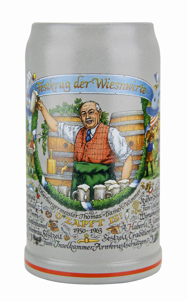 Official Munich Oktoberfest 2013 Wirtekrug Salt Glaze Beer Mug 3 Official Munich Oktoberfest 2013 Wirtekrug Salt Glaze Beer Mug