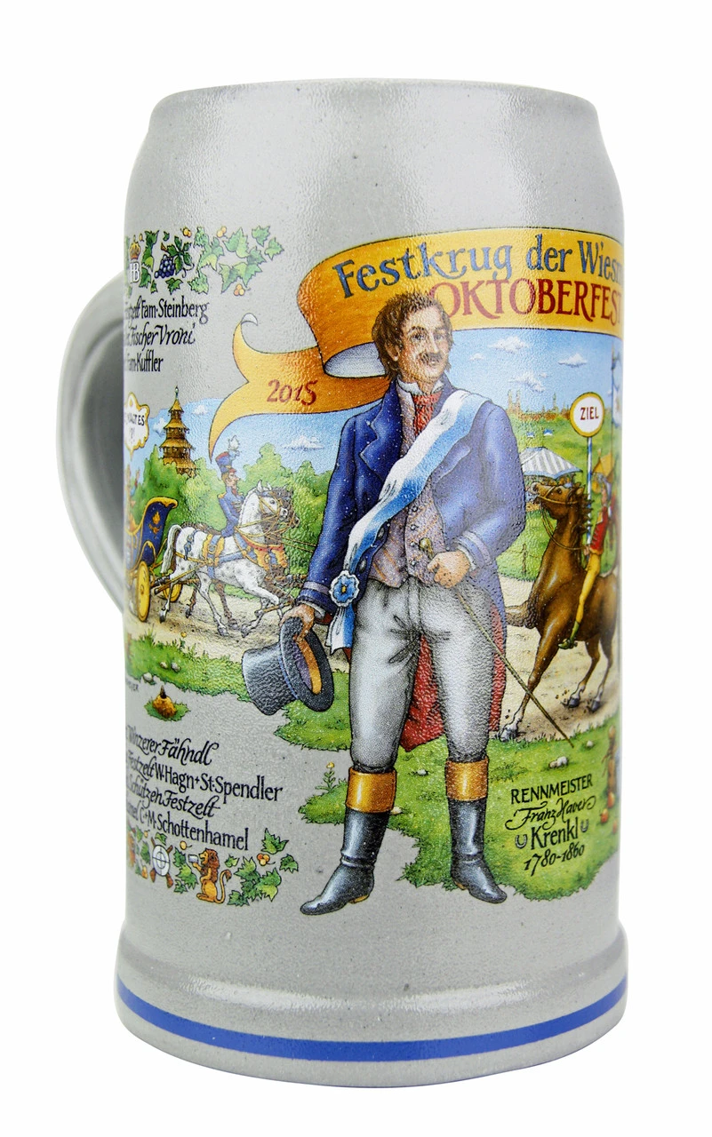Official Munich Oktoberfest 2015 Wirtekrug Salt Glaze Beer Mug 3 Official Munich Oktoberfest 2015 Wirtekrug Salt Glaze Beer Mug