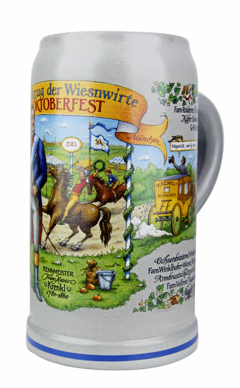 Official Munich Oktoberfest 2015 Wirtekrug Salt Glaze Beer Mug 5 Official Munich Oktoberfest 2015 Wirtekrug Salt Glaze Beer Mug - Image 3