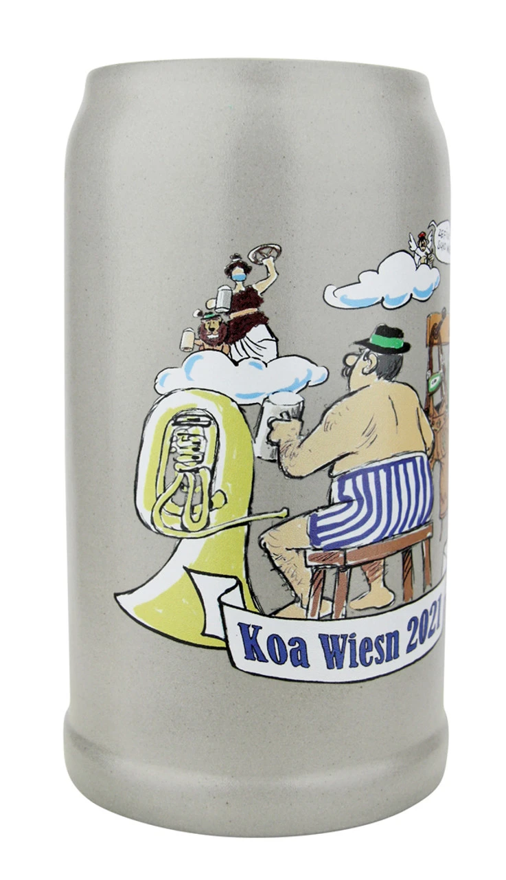 Official Munich Oktoberfest 2021 KOA Wiesnkrug Musicians Aid Salt Glaze Beer Mug 4 Official Munich Oktoberfest 2021 KOA Wiesnkrug Musicians Aid Salt Glaze Beer Mug - Image 2