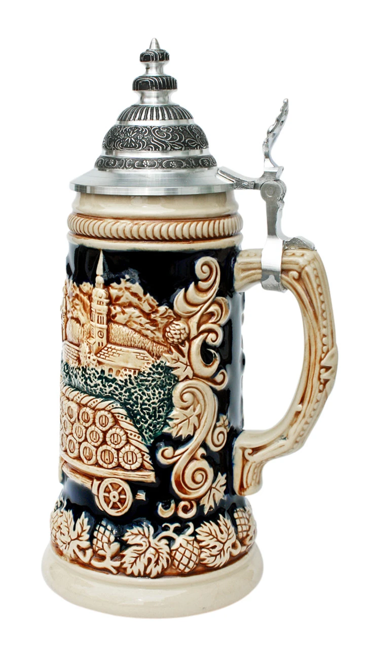 Oktoberfest Beer Wagon Antique Style Stein 5 Oktoberfest Beer Wagon Antique Style Stein - Image 3