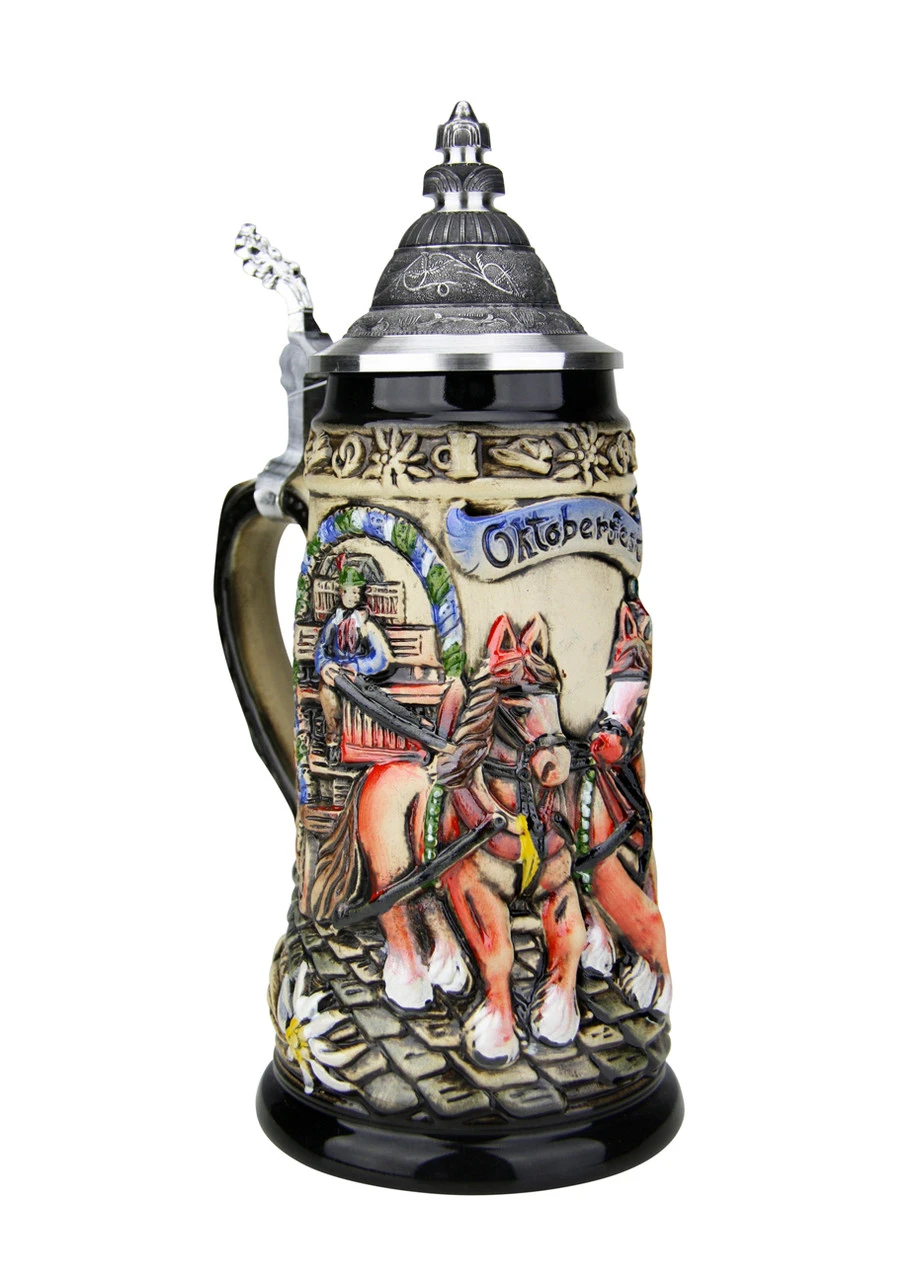 Oktoberfest Beer Wagon Stein | 0.25 Liter 3 Oktoberfest Beer Wagon Stein | 0.25 Liter