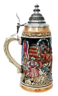 Oktoberfest Beer Wagon Stein 1 Liter 7 Oktoberfest Beer Wagon Stein 1 Liter -Beer Stein Store Oktoberfest Beer Wagon Stein 1 Liter ZB1915996 LS SM 19594.1499964422