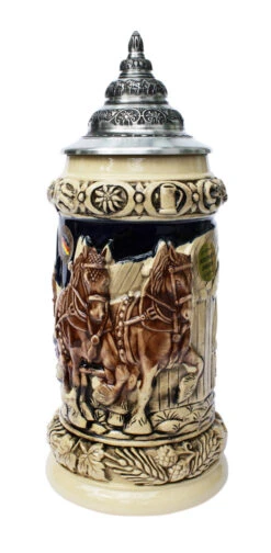 Oktoberfest Clydesdale And Beer Wagon Stein Antique Style 6 Oktoberfest Clydesdale And Beer Wagon Stein Antique Style -Beer Stein Store Oktoberfest Clydesdale and Beer Wagon Stein Antique Style FNT SM 73567.1401398582
