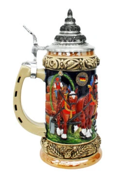 Oktoberfest Clydesdale And Beer Wagon Stein 6 Oktoberfest Clydesdale And Beer Wagon Stein -Beer Stein Store Oktoberfest Clydesdale and Beer Wagon Stein K205 LS SM 56389.1401737627