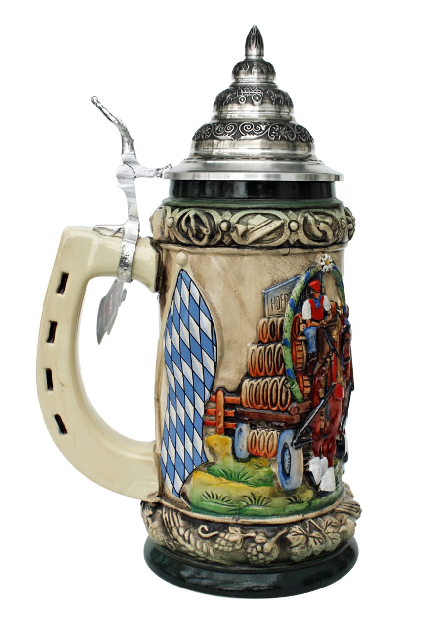 Oktoberfest Clydesdales Beer Wagon Stein 0.75 Liter 4 Oktoberfest Clydesdales Beer Wagon Stein 0.75 Liter - Image 2