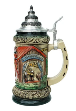 Oktoberfest Clydesdales And Beer Wagon Stein, Rustic 7 Oktoberfest Clydesdales And Beer Wagon Stein, Rustic -Beer Stein Store Oktoberfest Clydesdales and Beer Wagon Stein K205RU 0.4 L RS SM 42437.1499965514