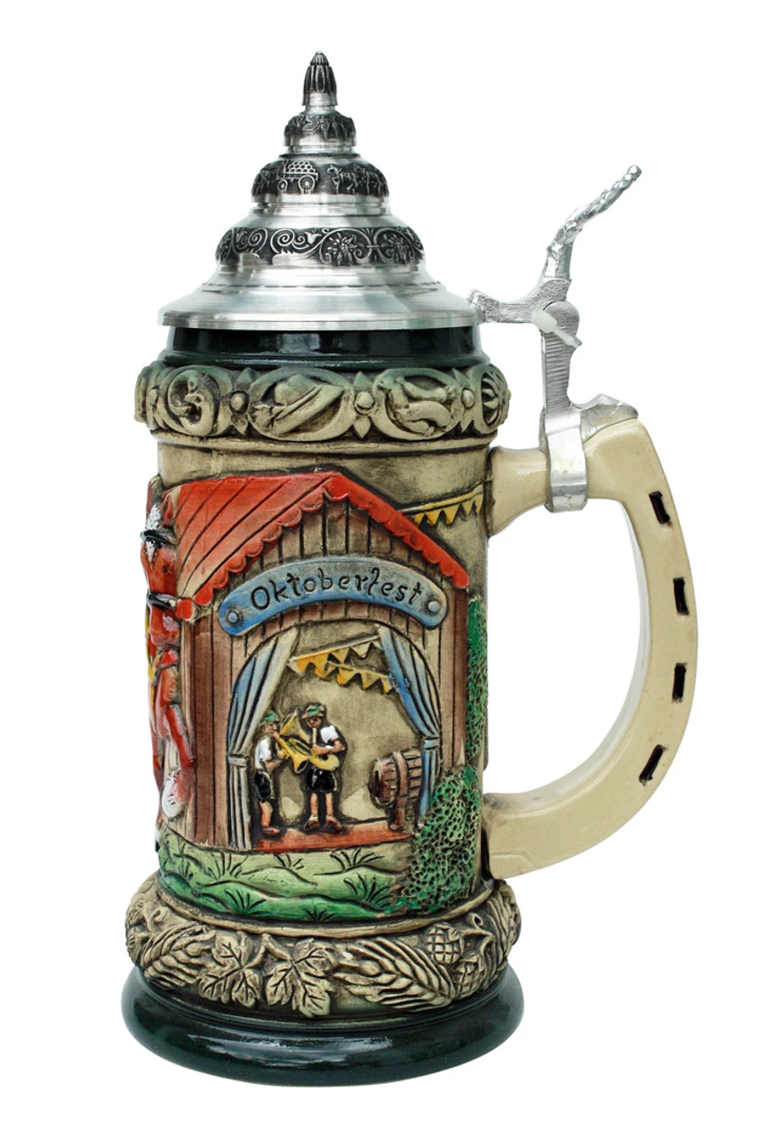 Oktoberfest Clydesdales And Beer Wagon Stein, Rustic 5 Oktoberfest Clydesdales And Beer Wagon Stein, Rustic - Image 3