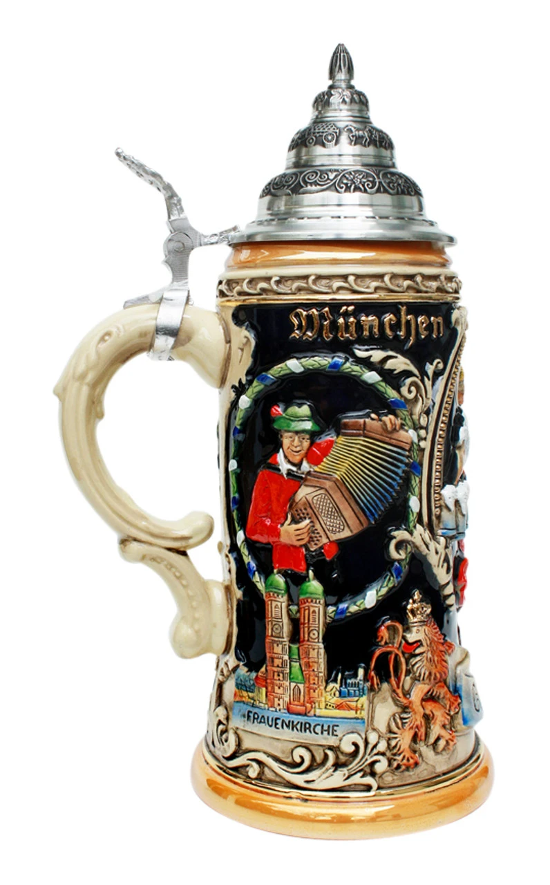Oktoberfest Dancing Beermaid Beer Stein 4 Oktoberfest Dancing Beermaid Beer Stein - Image 2