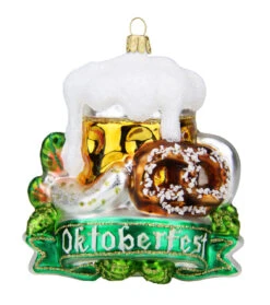 Oktoberfest Glass Christmas Ornament