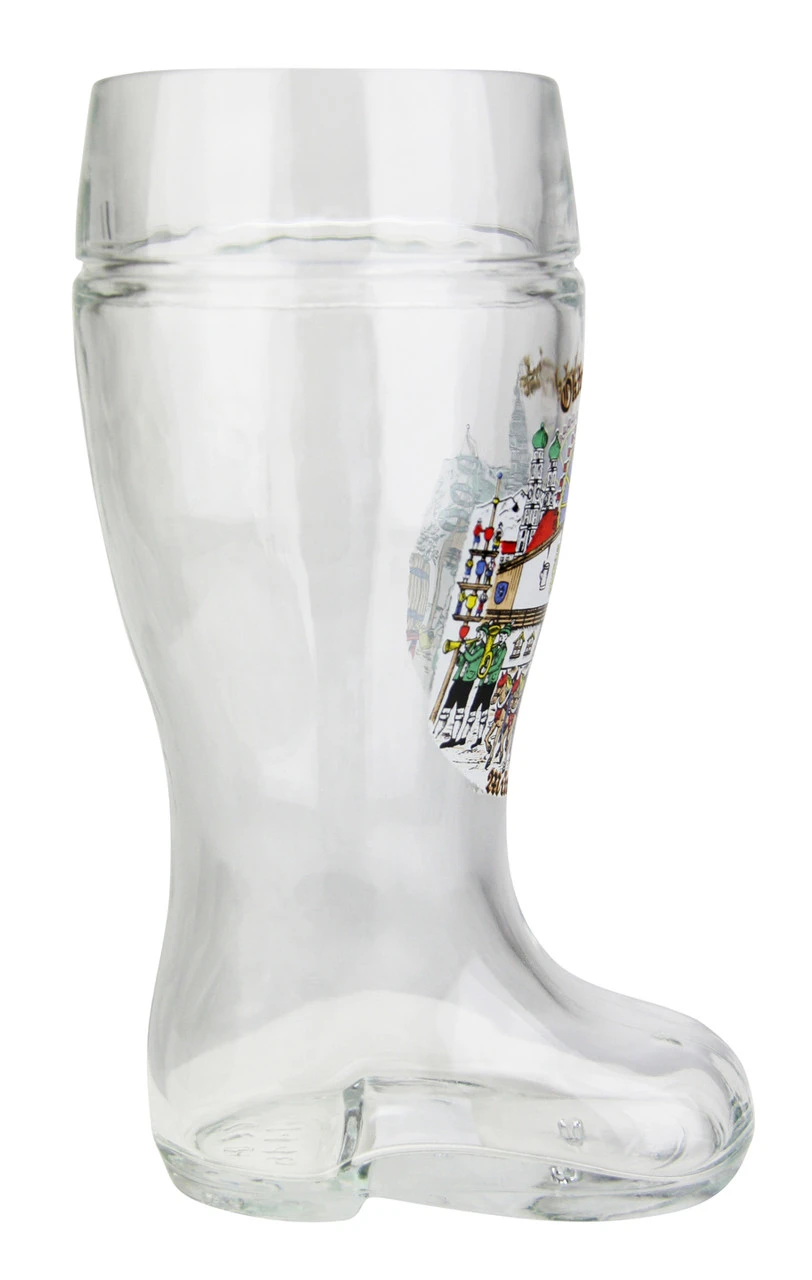 Oktoberfest Munich Glass Beer Boot 1 Liter 7 Oktoberfest Munich Glass Beer Boot 1 Liter - Image 5