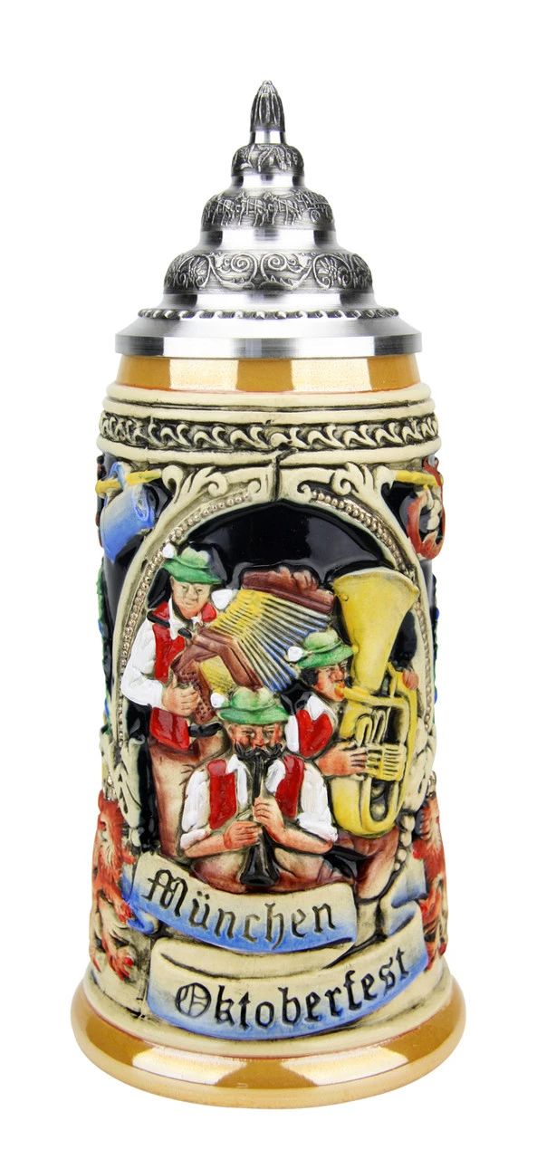 Oktoberfest Oompah Band Beer Stein | 0.4 Liter 4 Oktoberfest Oompah Band Beer Stein | 0.4 Liter - Image 2