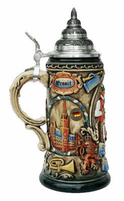 Oktoberfest Oompah Band Beer Stein Rustic 6 Oktoberfest Oompah Band Beer Stein Rustic -Beer Stein Store Oktoberfest Oompah Band Beer Stein Rustic K202 2 LS SM 32849.1395862089
