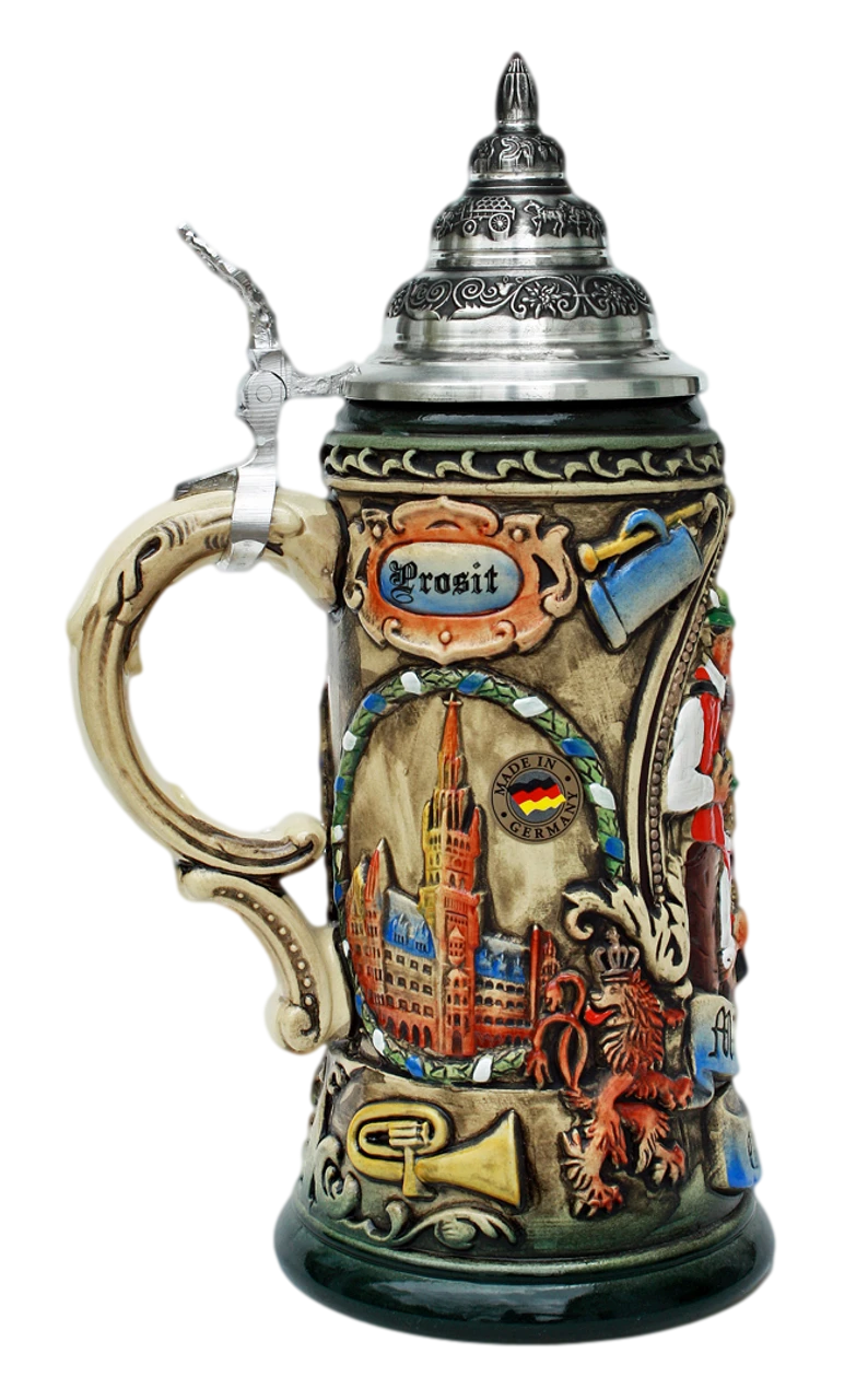 Oktoberfest Oompah Band Beer Stein Rustic 4 Oktoberfest Oompah Band Beer Stein Rustic - Image 2