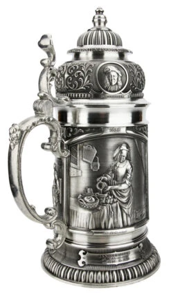 Old Dutch Masters Pewter Beer Stein 13 Old Dutch Masters Pewter Beer Stein -Beer Stein Store Old Dutch Masters Pewter Beer Stein AS12137 Back SM 40016.1618256134