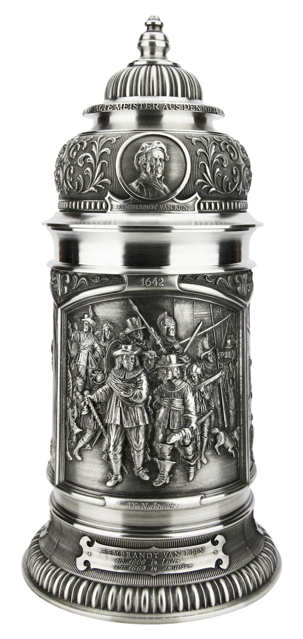 Old Dutch Masters Pewter Beer Stein 5 Old Dutch Masters Pewter Beer Stein - Image 3