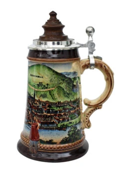 Old Heidelberg Beer Stein With Wood Lid 8 Old Heidelberg Beer Stein With Wood Lid -Beer Stein Store Old Heidelberg Wooden Lid Beer Stein K465H RS SM 65639.1401733847