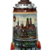 Old Munich Beer Stein With Wood Lid 2 Old Munich Beer Stein With Wood Lid -Beer Stein Store Old Munich Wooden Lid Beer Stein K465M Fnt SM 42336.1401733882