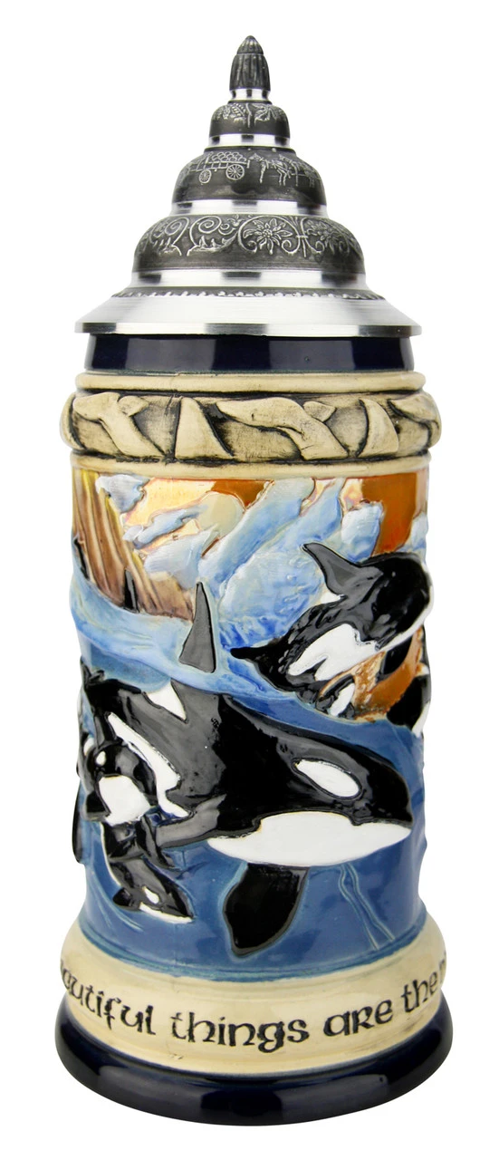 Orca Killer Whale | Majesties Of The Seas Beer Stein 4 Orca Killer Whale | Majesties Of The Seas Beer Stein - Image 2