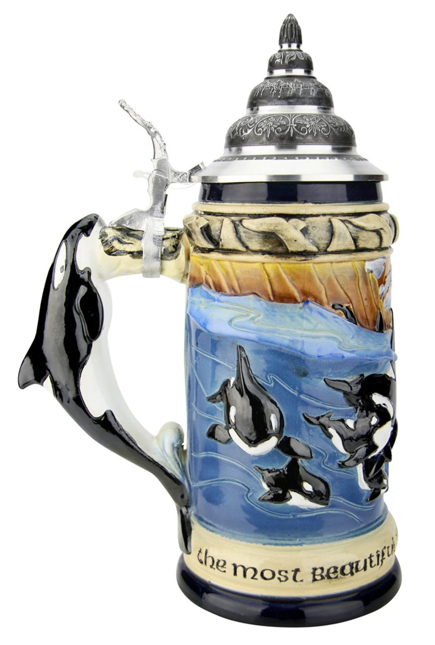 Orca Killer Whale | Majesties Of The Seas Beer Stein 6 Orca Killer Whale | Majesties Of The Seas Beer Stein - Image 4