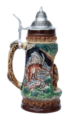 Owl Wildlife Grotto Beer Stein 8 Owl Wildlife Grotto Beer Stein -Beer Stein Store Owl Wildlife Beer Stein K335BO LS SM 55391.1401398708