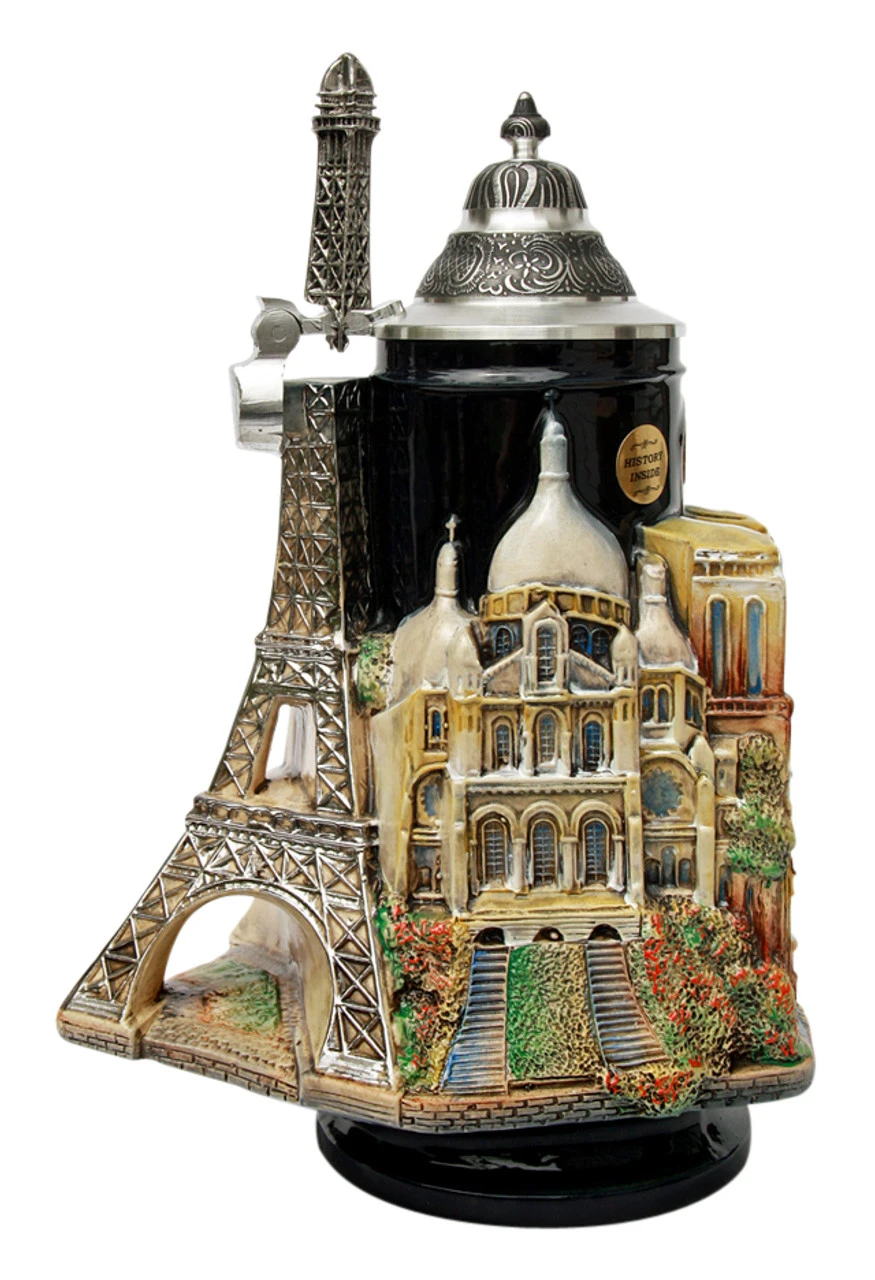 Paris France 3D Beer Stein 3 Paris France 3D Beer Stein
