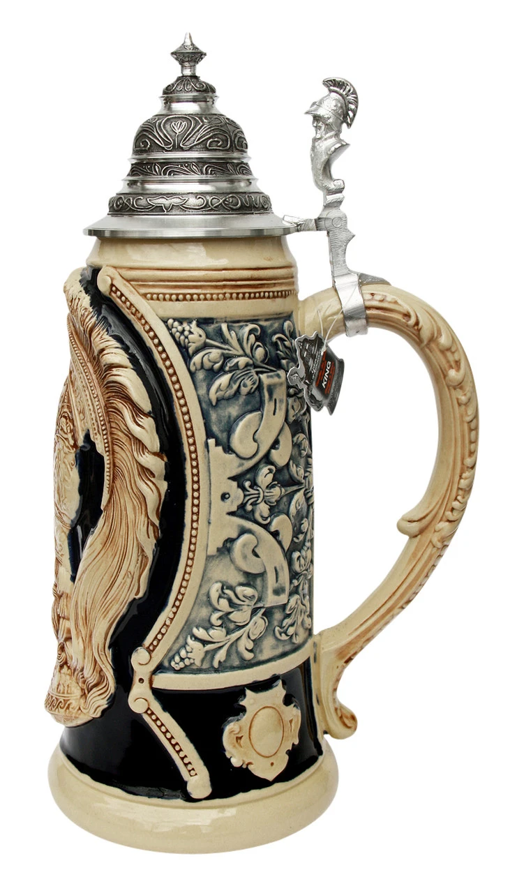 King Limitaet 2003 | Peter Duemler Ares Trojan War Antique Style Beer Stein 7 King Limitaet 2003 | Peter Duemler Ares Trojan War Antique Style Beer Stein - Image 5