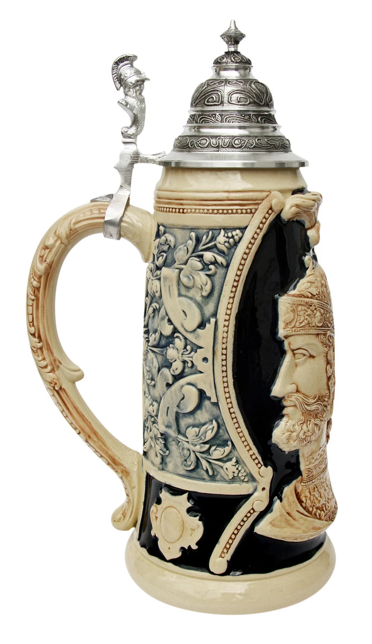 King Limitaet 2003 | Peter Duemler Ares Trojan War Antique Style Beer Stein 5 King Limitaet 2003 | Peter Duemler Ares Trojan War Antique Style Beer Stein - Image 3