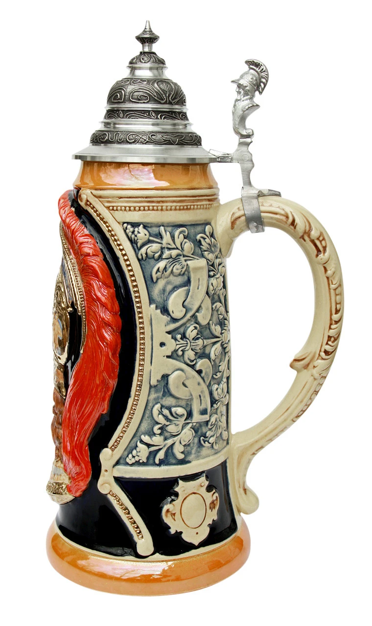 King Limitaet 2003 | Peter Duemler Ares Trojan War Handpainted Beer Stein 7 King Limitaet 2003 | Peter Duemler Ares Trojan War Handpainted Beer Stein - Image 5