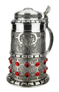 Pewter Rubin Swarovski Beer Stein 11 Pewter Rubin Swarovski Beer Stein -Beer Stein Store Pewter Rubin Swarovski Beer Stein AS13115 RA SM 78771.1618255268