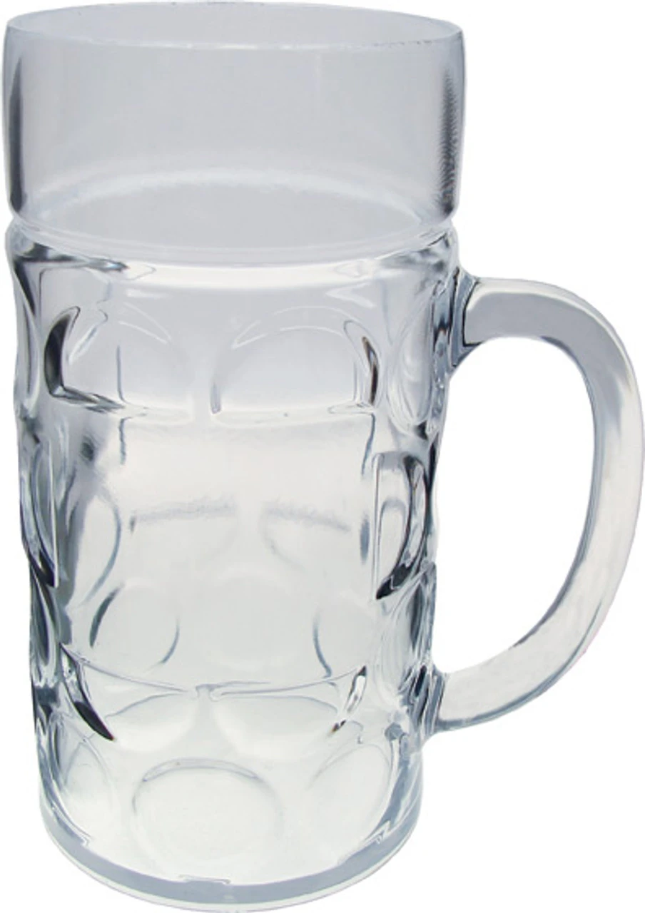 Plastic Beer Mug 24 Pack 1 Liter 4 Plastic Beer Mug 24 Pack 1 Liter - Image 2