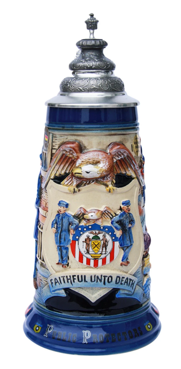 Policeman Beer Stein 4 Policeman Beer Stein - Image 2