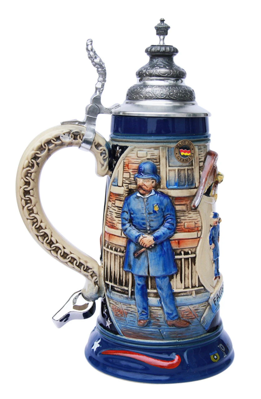 Policeman Beer Stein 3 Policeman Beer Stein