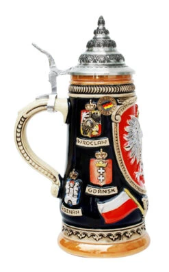 Polska Beer Stein Cobalt 7 Polska Beer Stein Cobalt -Beer Stein Store Polska Beer Stein Cobalt K307P LS SM 97038.1401398791