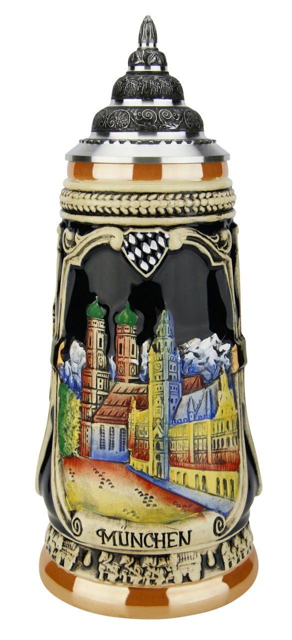 Portraits Of Munich Hand Painted Beer Stein