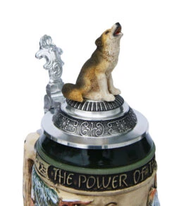 Power Of The Pack Wolf Beer Stein With Wolf Lid 9 Power Of The Pack Wolf Beer Stein With Wolf Lid -Beer Stein Store Power of the Pack Beer Stein K955RUW Detail SM 76886.1401398818