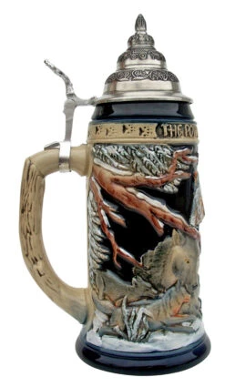 Power Of The Pack Wolf Beer Stein 6 Power Of The Pack Wolf Beer Stein -Beer Stein Store Power of the Pack Cobalt K955 LS SM 09973.1401735952