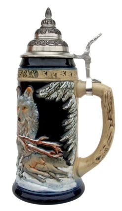 Power Of The Pack Wolf Beer Stein 7 Power Of The Pack Wolf Beer Stein -Beer Stein Store Power of the Pack Cobalt K955 RS SM 72547.1401735952